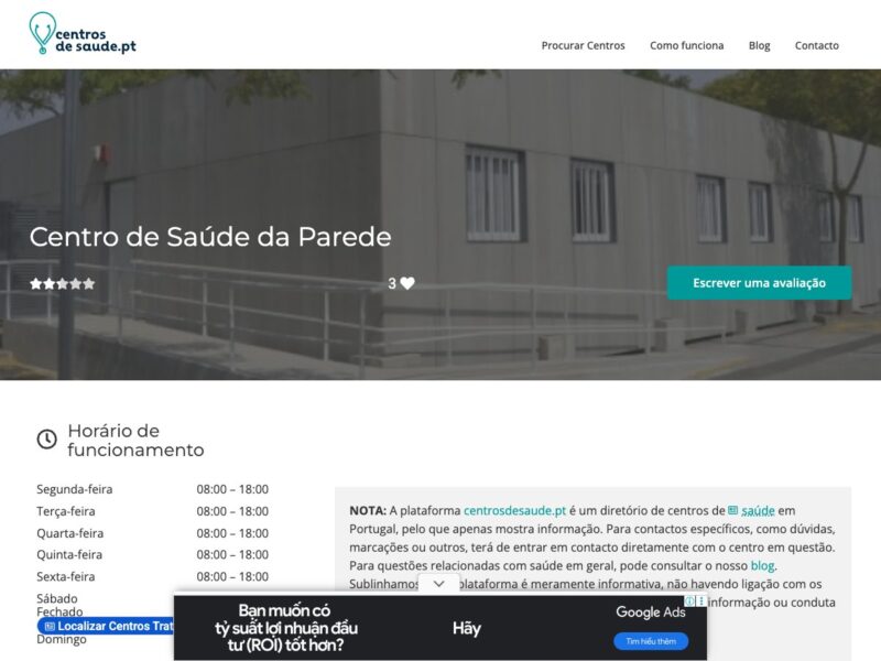 Centro da Saúde de Parede