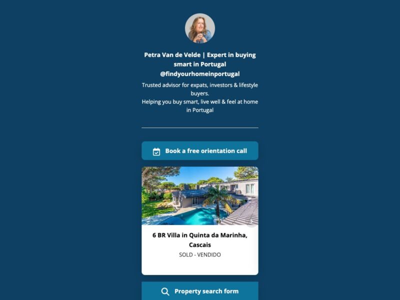 FIND YOUR HOME IN PORTUGAL - Petra Van de Velde - Buyer´s agent - AMI 11220
