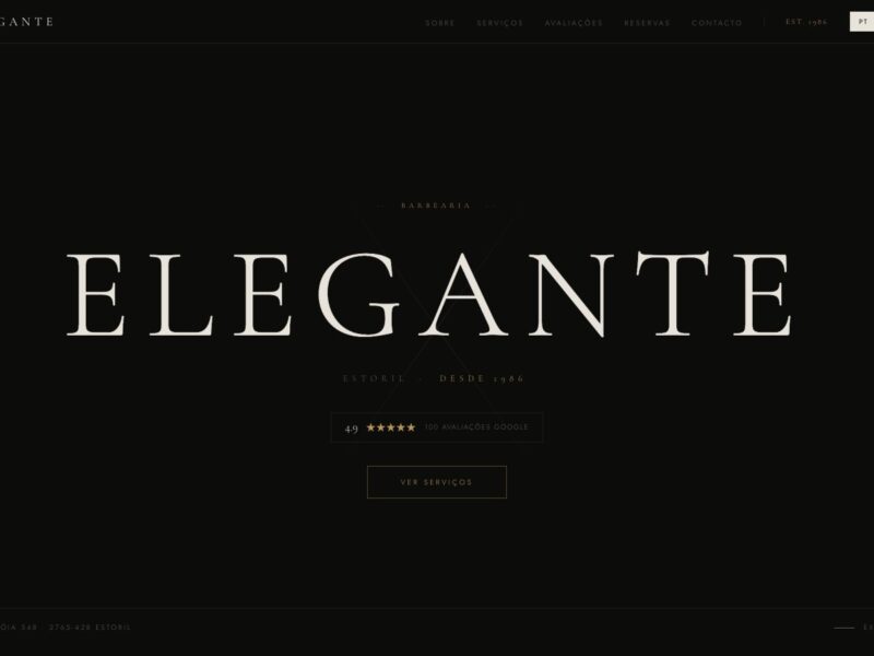 Elegante - Cabeleireiro de Homens