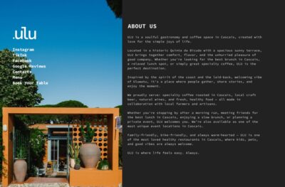 ULU · coffee · food · wine