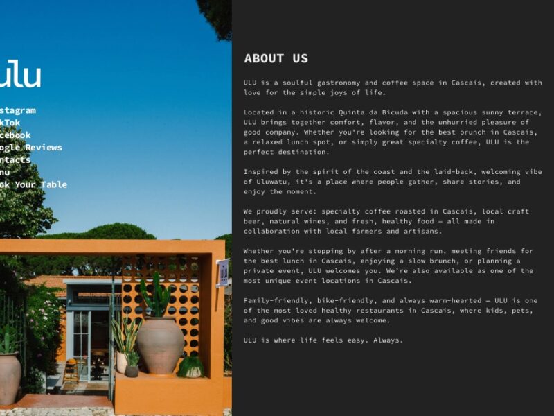 ULU · coffee · food · wine