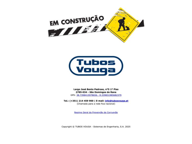 TUBOS VOUGA - Sistemas de Engenharia, S.A,
