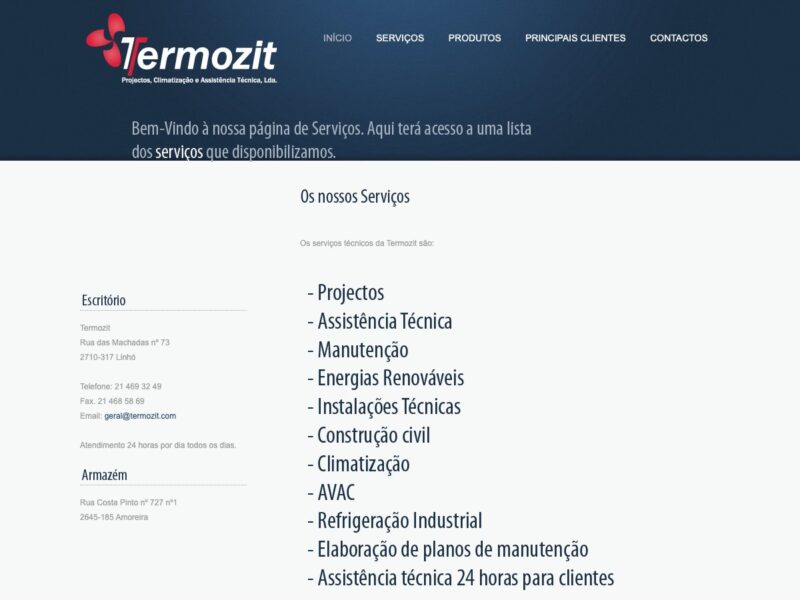 Termozit - Projectos, Climatização E Assistência Técnica, Lda