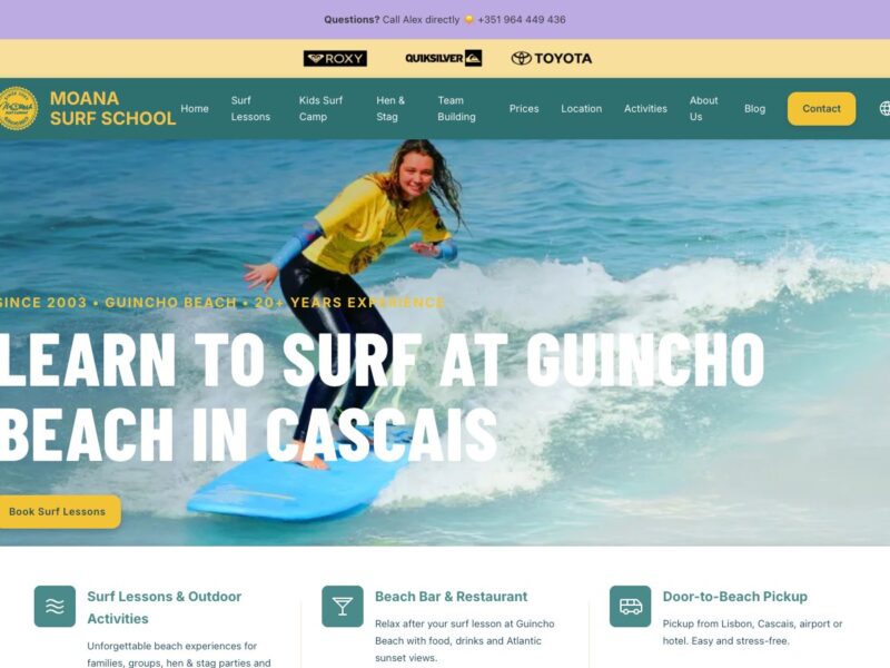 Moana Surf School.